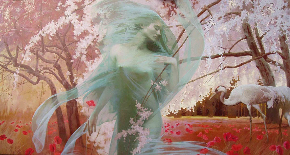 Дриада - 80х160см х.м., 2007 |  Dryad  80х160см х.м., 2007