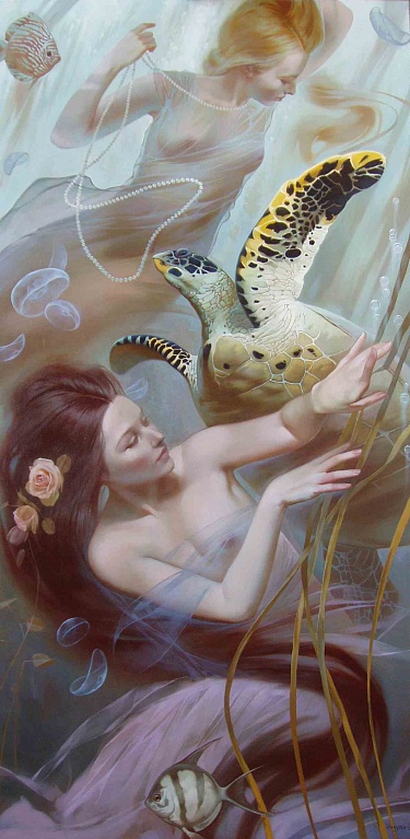 Скольжение - 122х61см. х.м.,2009 |  Sliding 122х61см. х.м.,2009