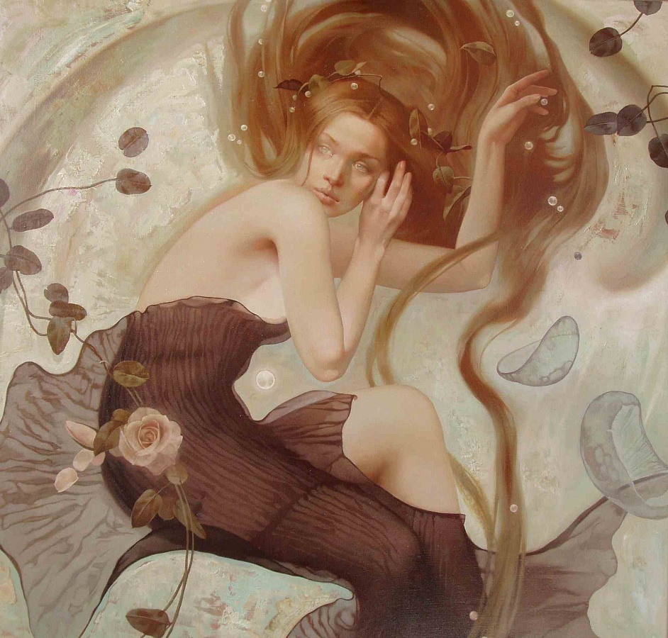 Жемчужина - 75х75см х.м., 2004 |  Pearl 75х75см х.м., 2004