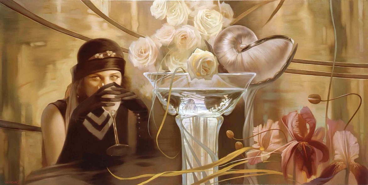 И каждый вечер в час назначенный 50х100см х.м., 2003  |  Each evening, at the appointed moment 50х100см х.м., 2003