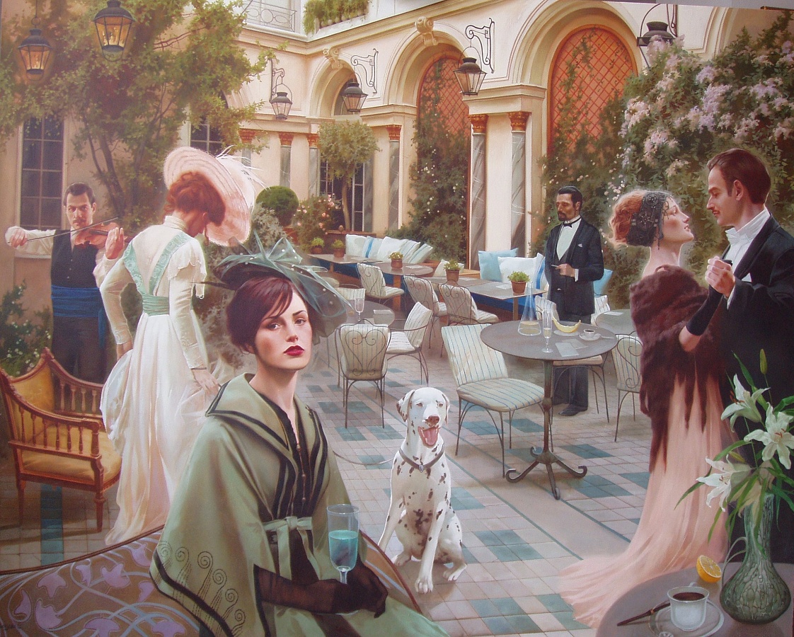 На Сен Жермен-120х150 х.м., 2011  |  At Saint Germain 120x150, 2011