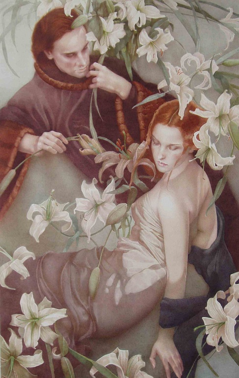 Лилии, акварель  |  Lilies, watercolor